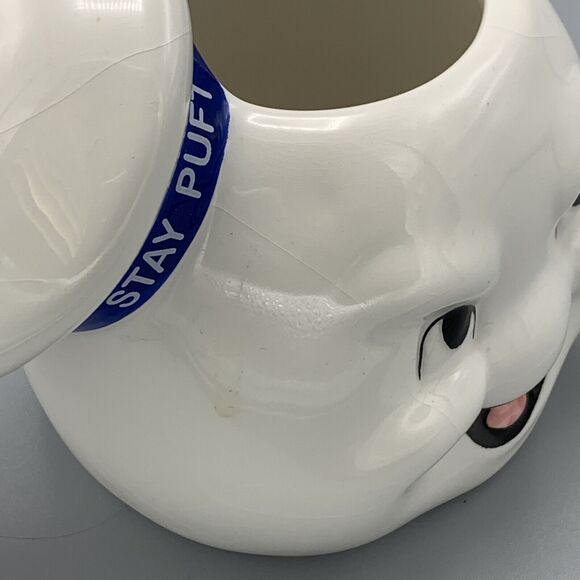2019 Stay Puft Marshmallow Man Head Planter Figurine Pencil Holder Ghost Busters - Picture 9 of 12